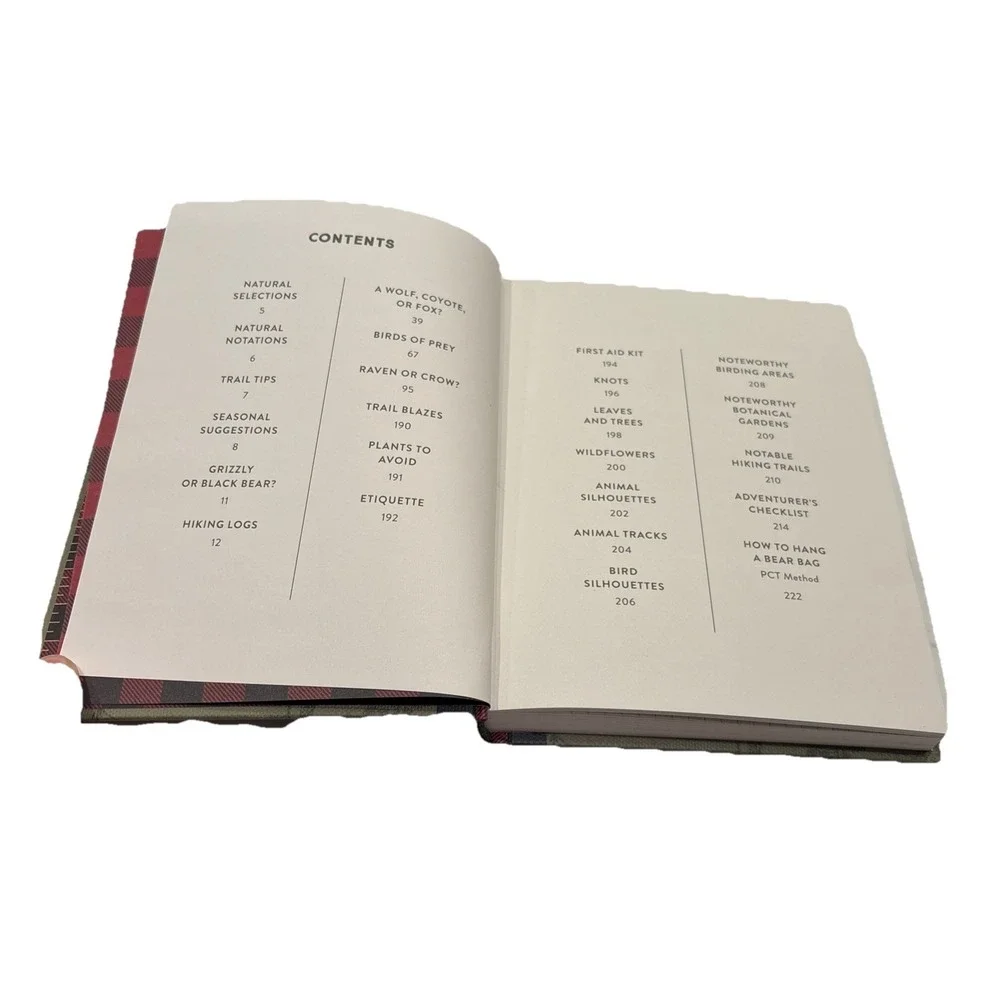 Woolrich Nature Journal‎ Hardcover Green Plaid Spine Blank Lined Notebook